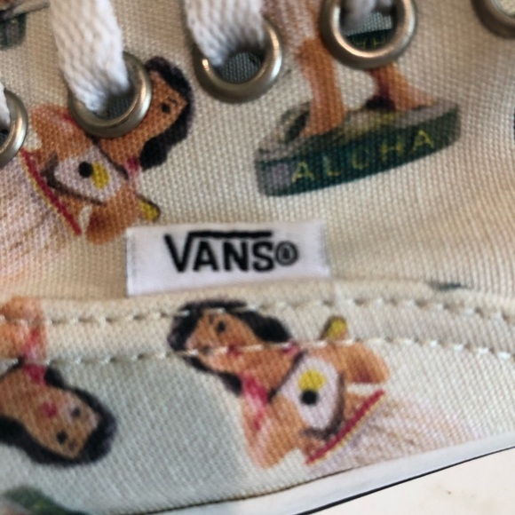 Vans Hula Girl sneakers. Size 13. Off white shoes with dancing hula girls  luau - Picture 5 of 10